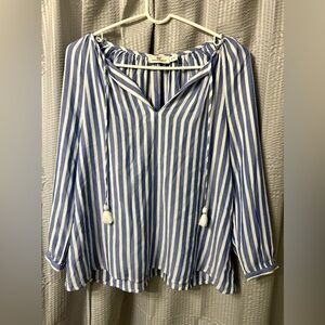 Vineyard Vines Blue and White Striped Top